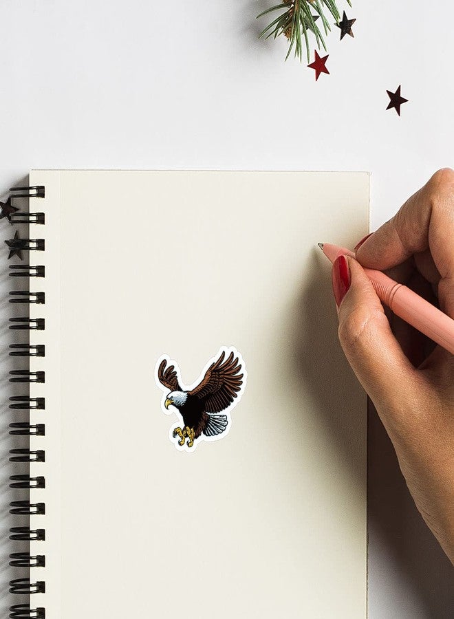 GUVSPTI Bald Eagle Stickers 1in for Scrapbooking, Arts, Craft, Kids DIY, Calendars Journals 80-Pack - Image 3